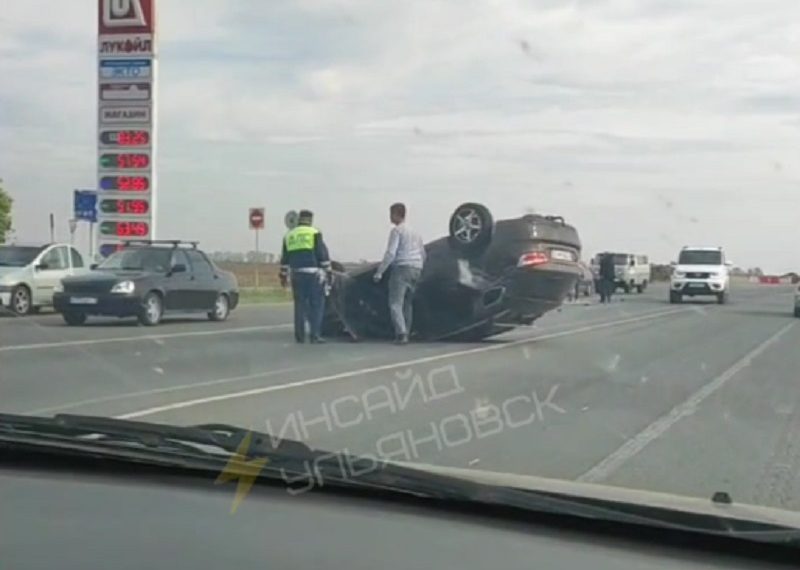 ДТП с перевёртышем случилось на дороге у Мирного