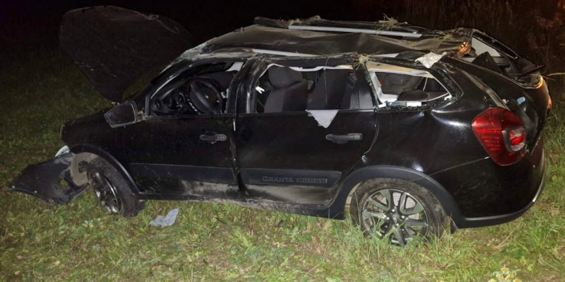 «Гранта» на скорости улетела в кювет под Ульяновском