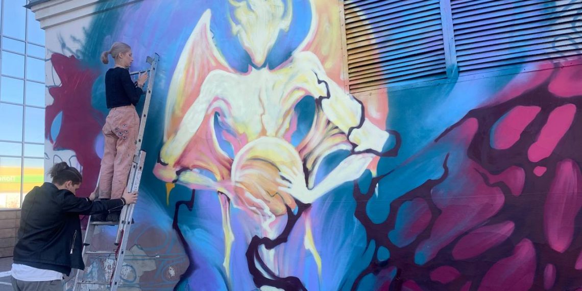 Новый стрит-арт объект почти готов в центре Ульяновска