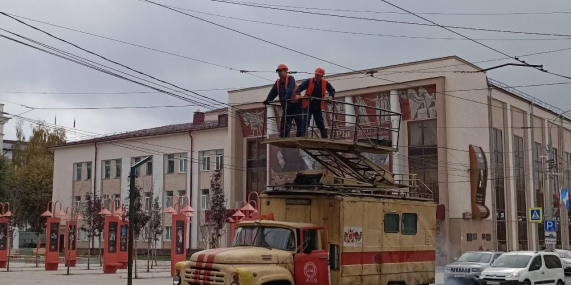 «Ульяновскэлектротранс» завершил работы у драмтеатра