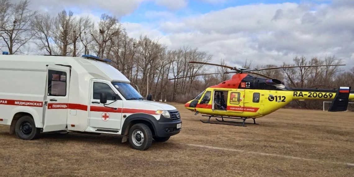 Вертолёт санавиации доставил онкологического пациента с осложнениями из Радищево в Ульяновск