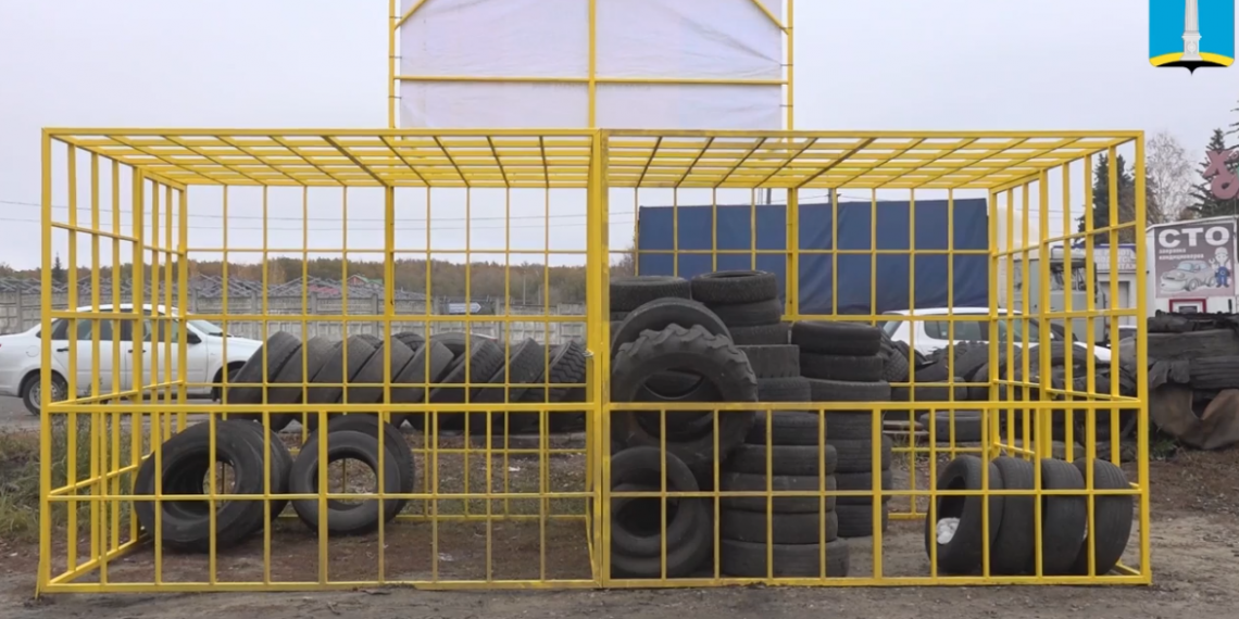 Четвёртый пункт приёма отработанных шин открыли на выезде из Ульяновска