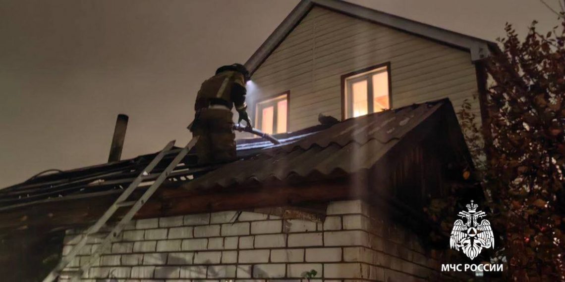 Ульяновские пожарные ликвидировали возгорание в Мостовой Слободе