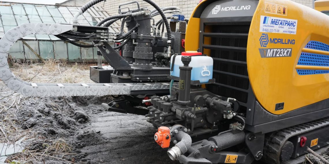 В Ульяновске впервые опробовали установку горизонтально-направленного бурения