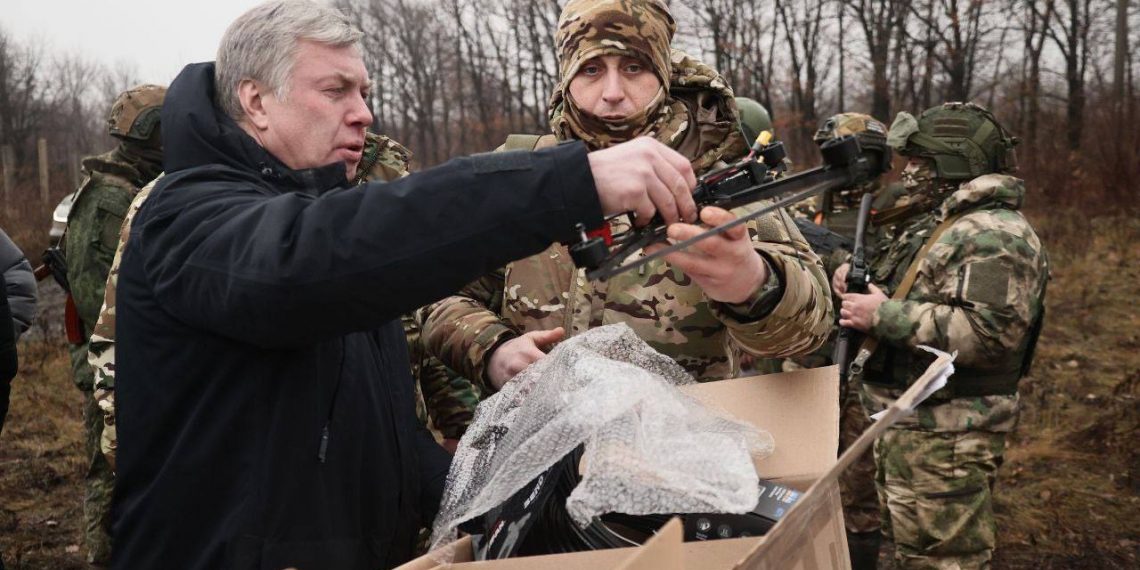 Русских отвёз ульяновским бойцам в зону СВО дроны «Пиранья»
