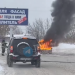 На промке в Новом городе полыхнула Mazda — видео