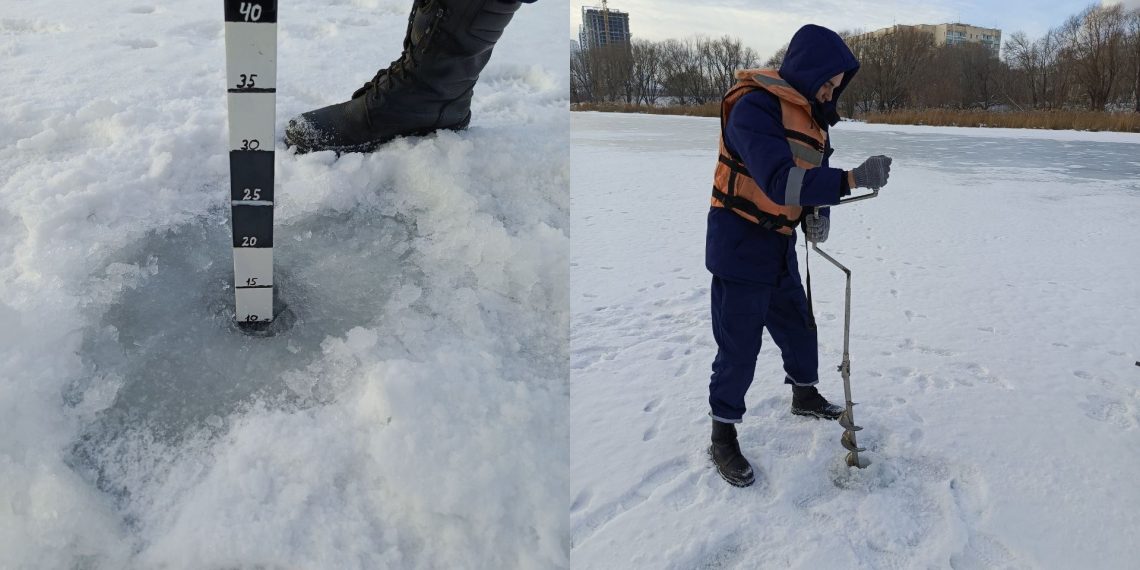 Толщина льда на Свияге всё ещё опасна — всего 10 сантиметров
