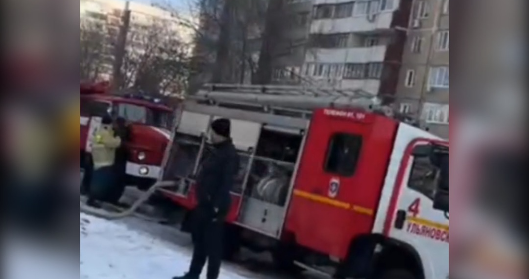 На Самарской в Ульяновске горит «Магнит»