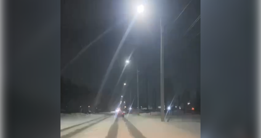 На промзоне в Ульяновске фонари устроили «дискотеку авария»