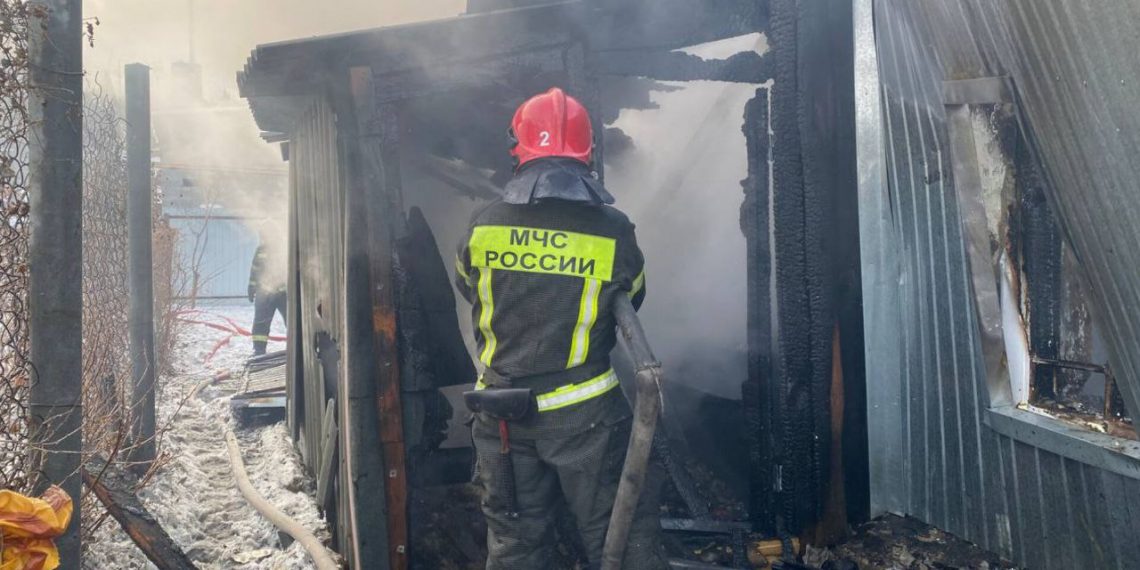 В ульяновском посёлке Винновка дотла сгорел жилой дом