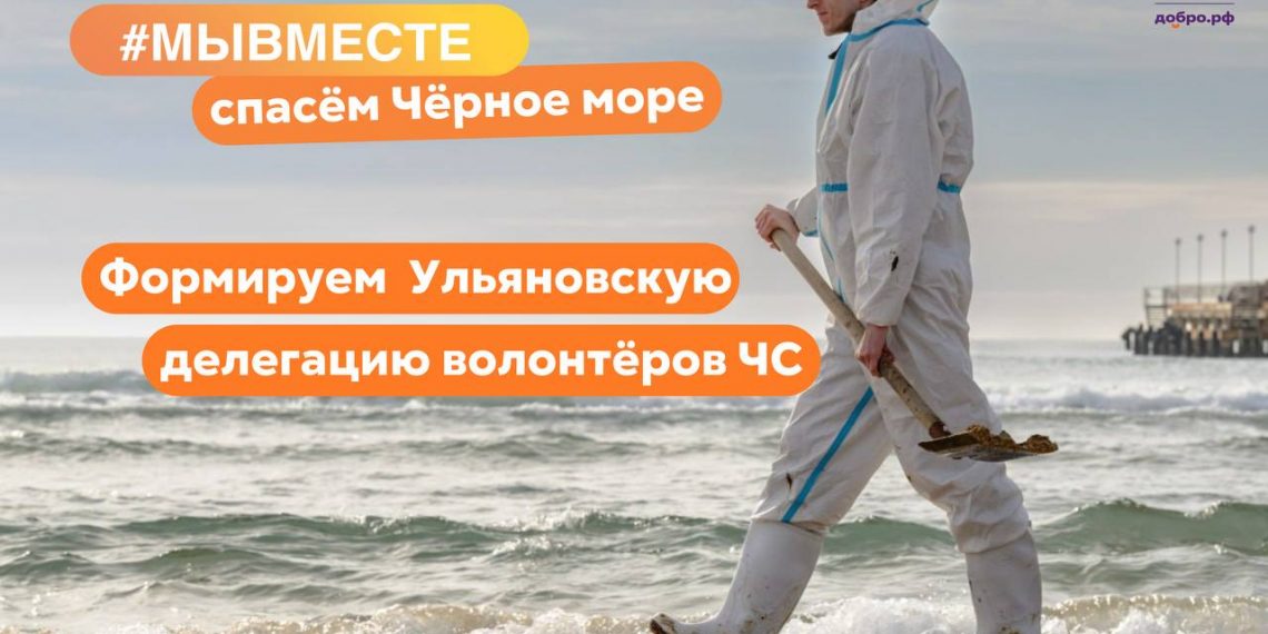 Ульяновцев приглашают стать волонтёрами по очистке от мазута черноморского побережья