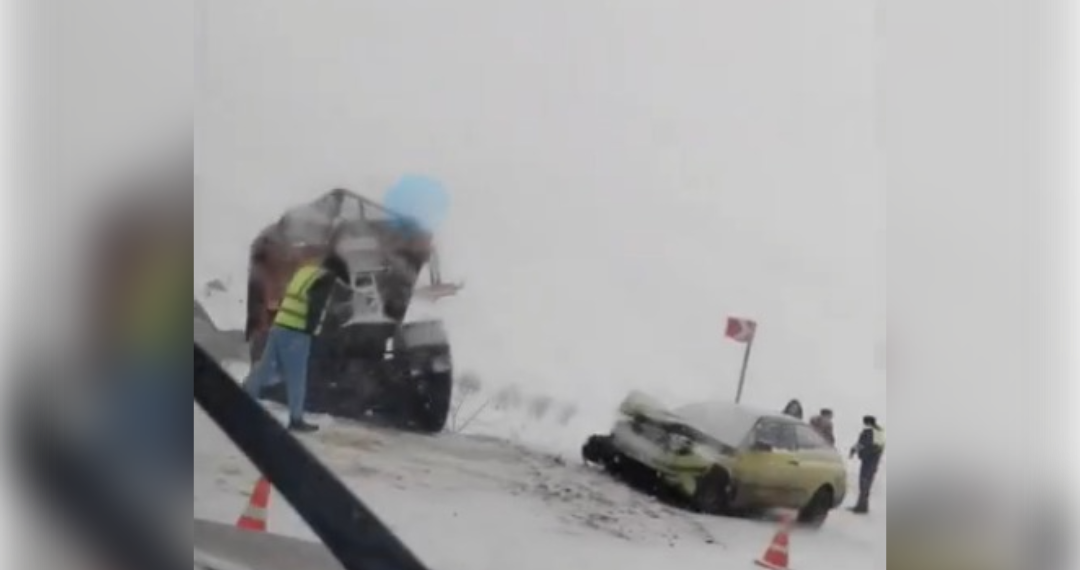 Под Ульяновском КамАЗ покалечил на встречке трёх пассажиров легковушки