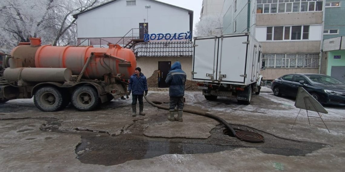 Школьный маршрут затопило в Засвияжском районе Ульяновска