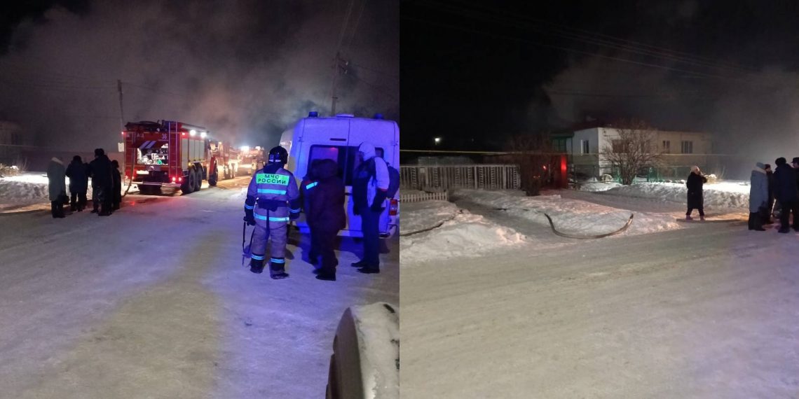 Жительницу Октябрьского спасли из горящего дома