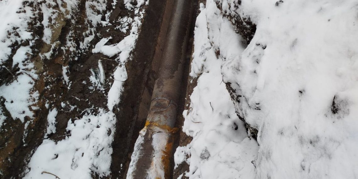 В Засвияжском районе завершили ремонт теплотрассы после аварии