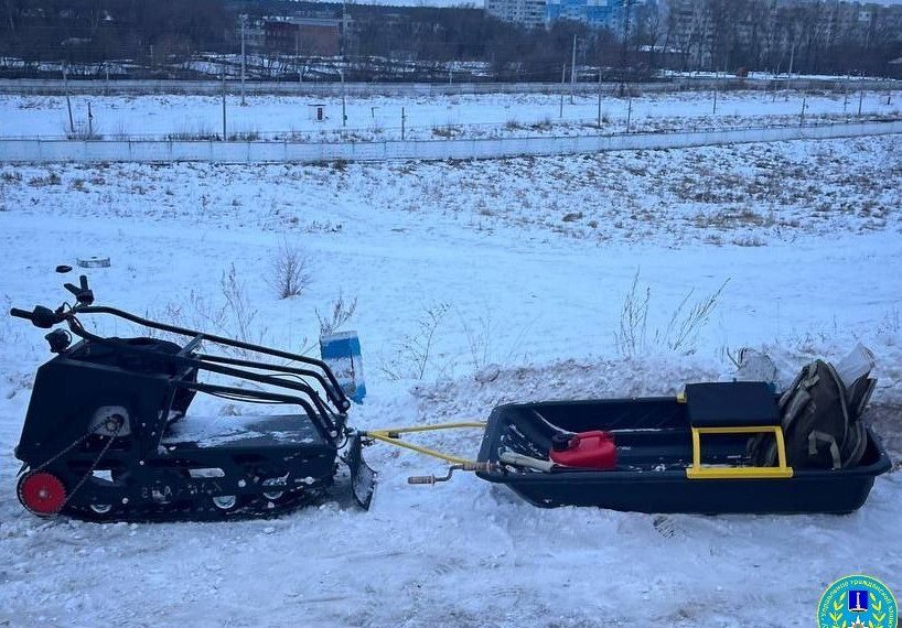 Ульяновский рыбак упал со снегохода и едва не замёрз насмерть