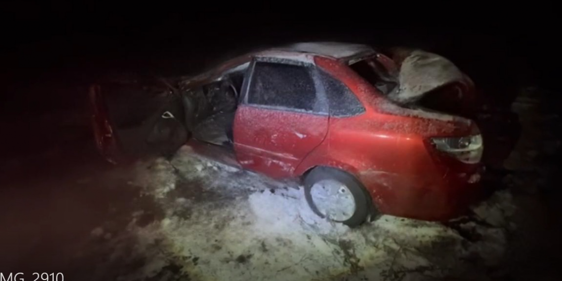 Водитель «Гранты» совершил ночной смертельный полёт в кювет на трассе в Кузоватовском районе