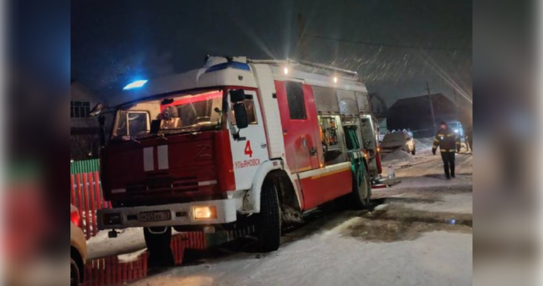 31-летний мужчина пострадал при пожаре в ульяновском селе Кротовка