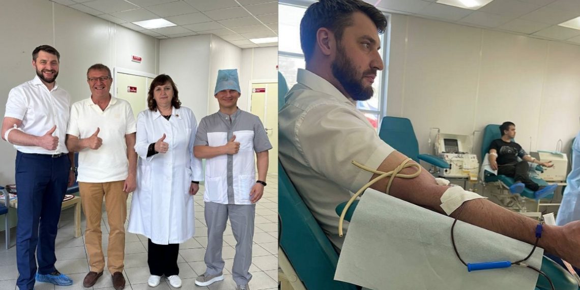 Главврач и медики Ульяновской облбольницы сдали кровь за Победу