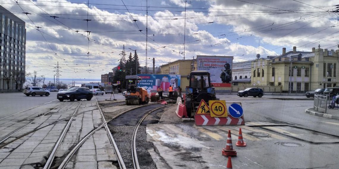 Новые рельсы на Минаева готовы к обкатке