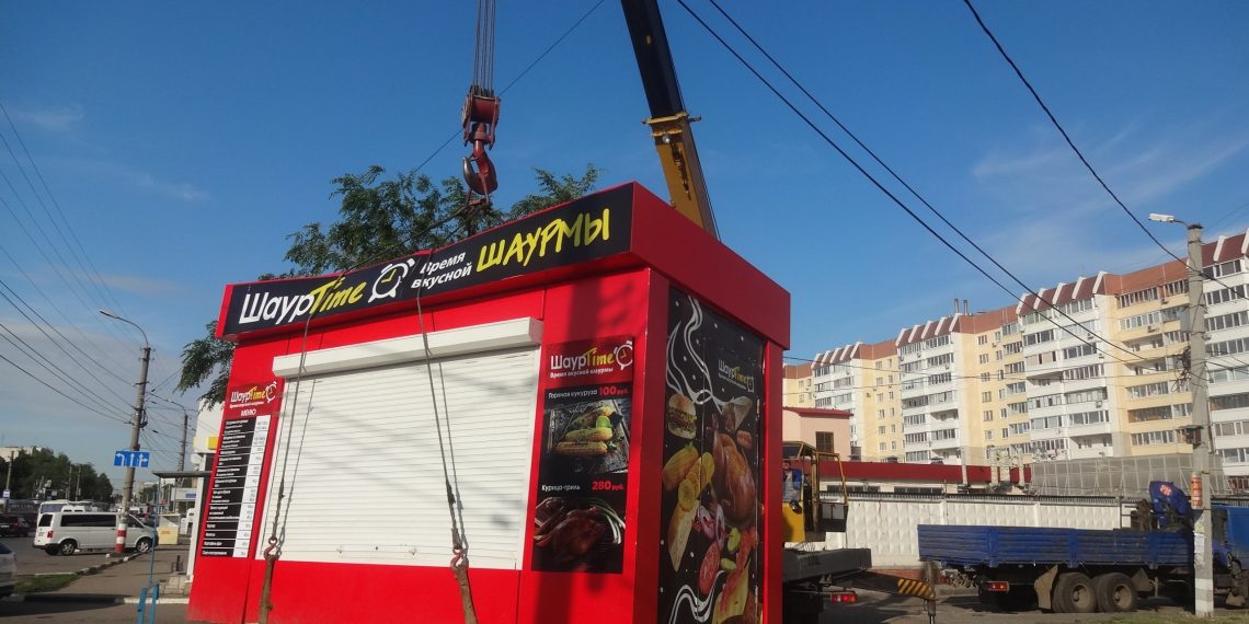 В Ульяновске демонтируют два незаконных торговых объекта