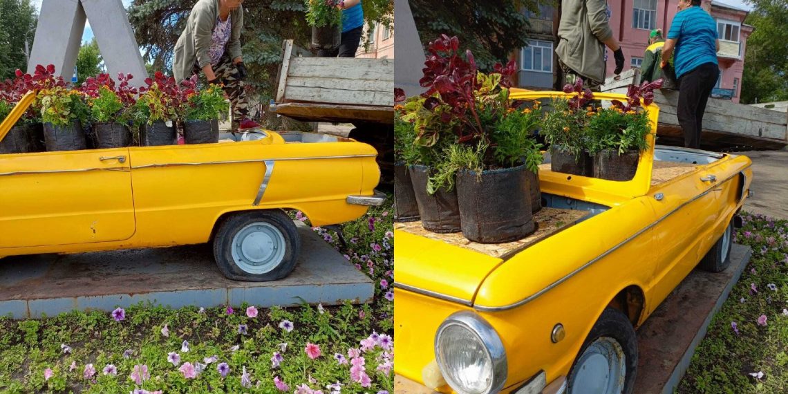 На Автозаводской в Ульяновске «расцвёл» жёлтый «Запорожец»