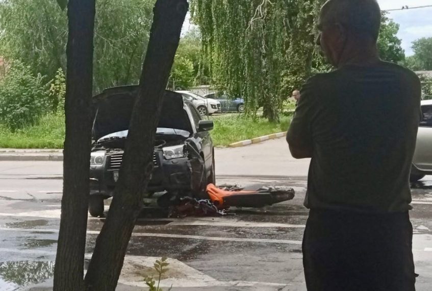 Питбайкер попал под иномарку в Заволжском районе Ульяновска