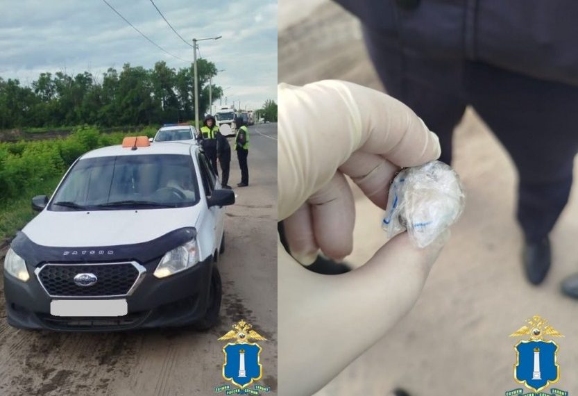 Патрульные ДПС в Ульяновске нашли наркотики у пассажира такси