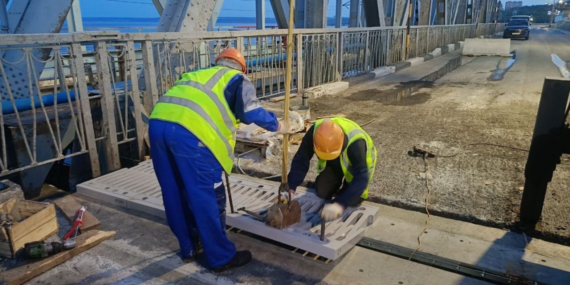 Ремонт деформационных швов на Императорском мосту в Ульяновске завершат досрочно