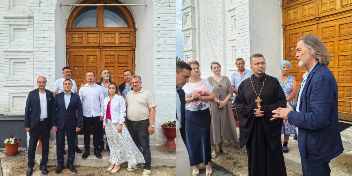 Мелекесские ветеринары встретились с Никасом Сафроновым в храме села Лебяжье