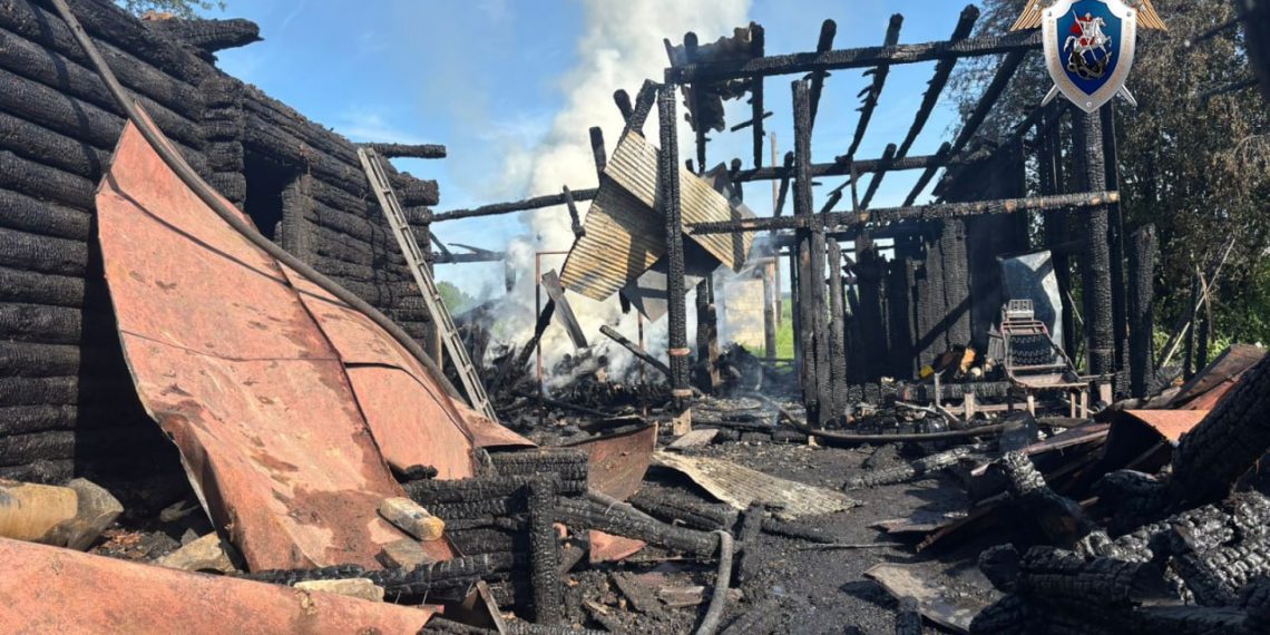 Мать и сын сгорели на пожаре в Ульяновской области