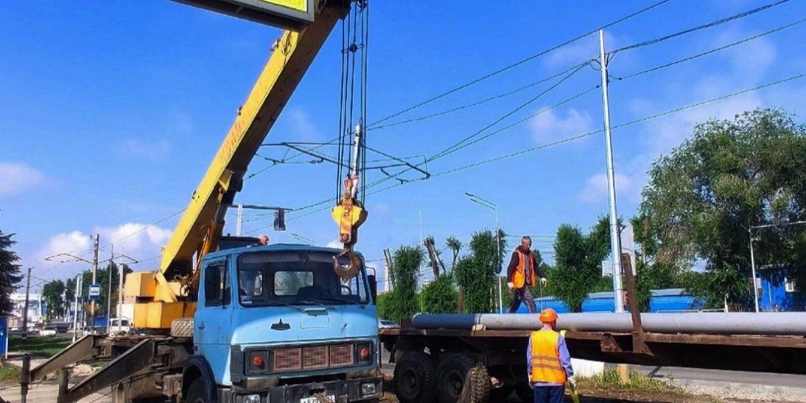 «Ульяновскэлектротранс» перенёс опору для расширения перекрёстка на Московском шоссе