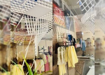 Подвесной потолок рухнул в ульяновском ТРЦ «Спартак»