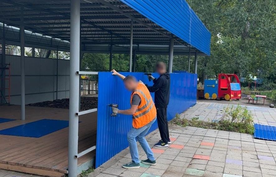 Ульяновские осуждённые обновили площадку детсада