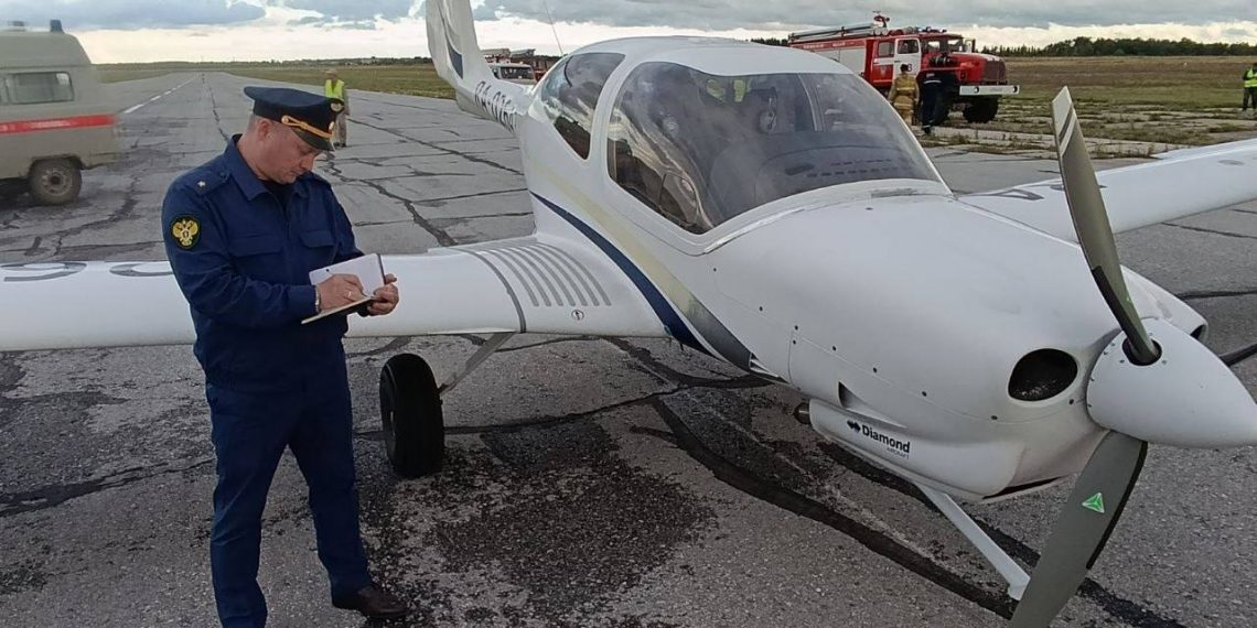 Ульяновские курсанты посадили самолёт без колеса