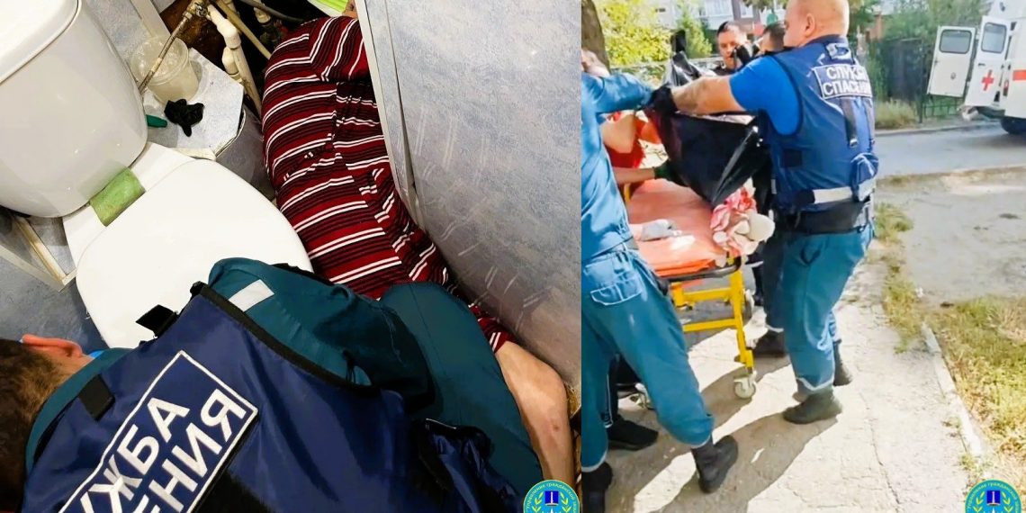 Ульяновские спасатели освободили пенсионерку, зажатую в санузле