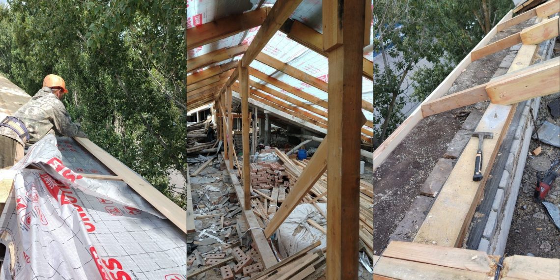 В Димитровграде впервые капитально ремонтируют крышу 60-летней пятиэтажки