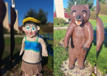 «Потрёпанные жизнью» скульптуры Маши и Медведя в Ульяновской области взорвали соцсети