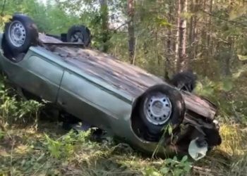 8 сентября под Ульяновском в кювет улетела легковушка, водитель погиб