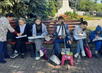 Ульяновские художники запечатлеют День города на городском пленэре