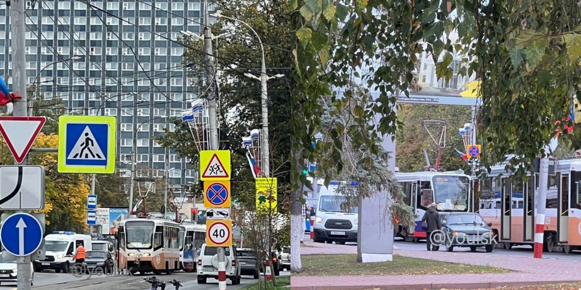 Утром в Ульяновске авто сбило выходившего из трамвая мужчину