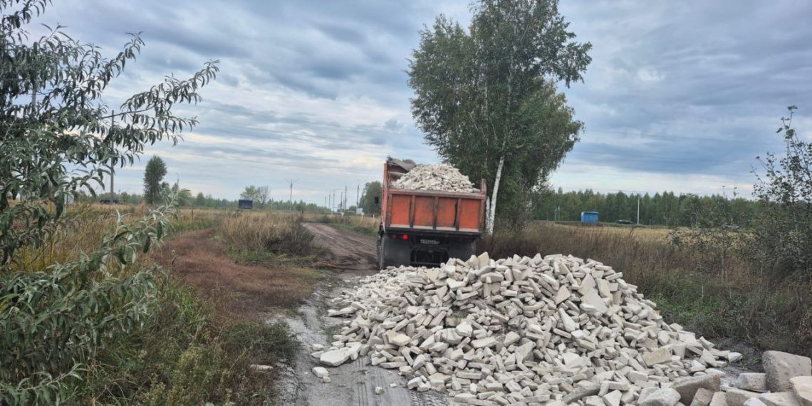 В Ульяновске отсыпают дороги в квартале для многодетных