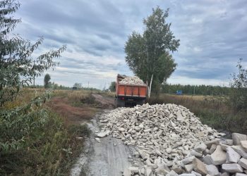 В Ульяновске отсыпают дороги в квартале для многодетных