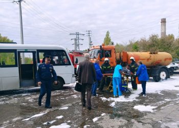 В Новоульяновске отработали эвакуацию школы, взрыв газа и ДТП с бензовозом