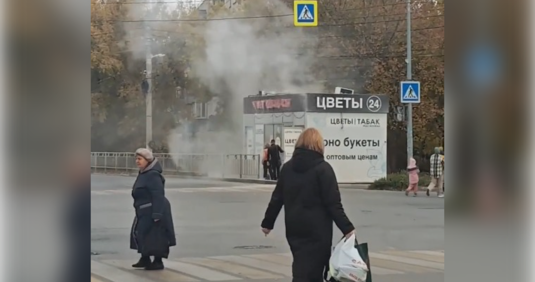 Цветочный лабаз загорелся на Отрадной в Ульяновске, есть пострадавший