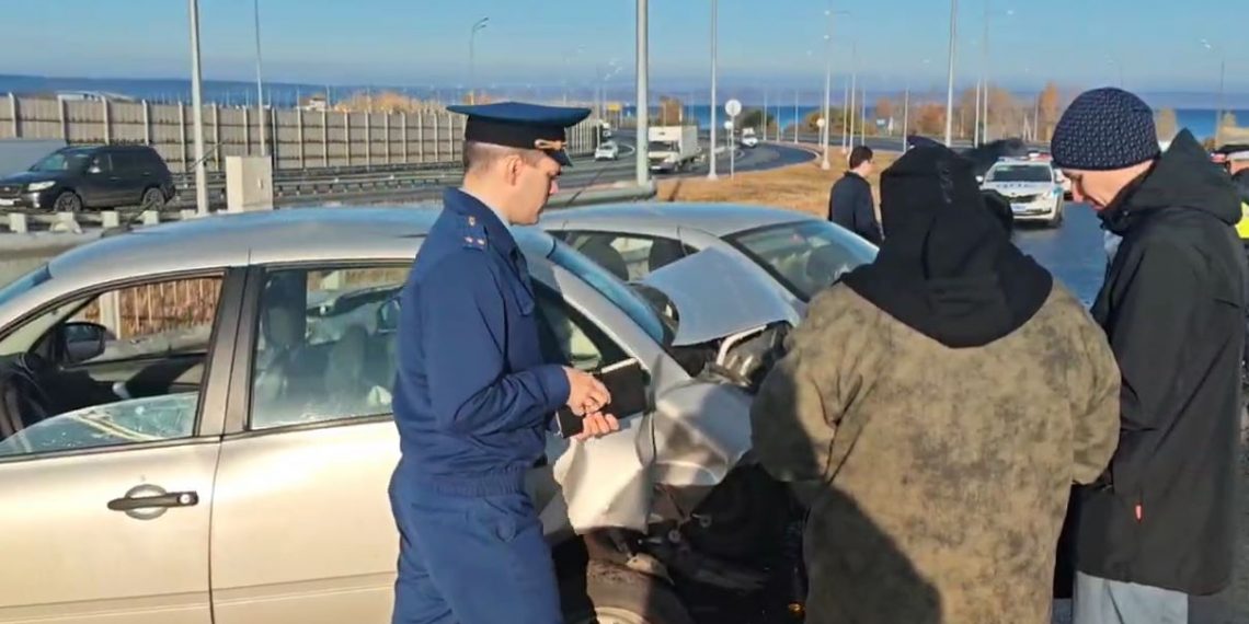 40 машин пострадало в утренних авариях на Президентском мосту в Ульяновске