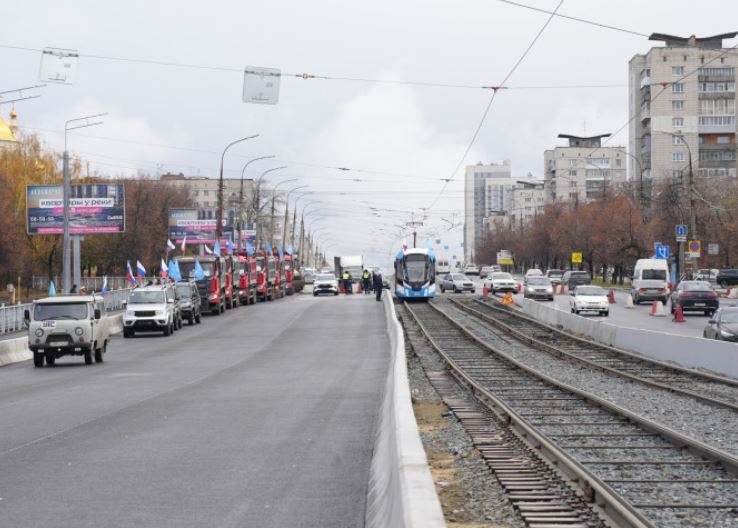 Новую трамвайную остановку строят на Минаевском мосту в Ульяновске