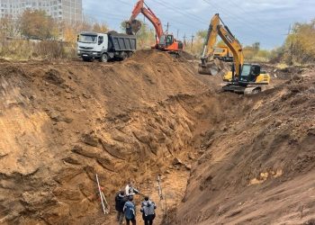 В Ульяновске меняют критически важные коллекторы на девятиметровой глубине
