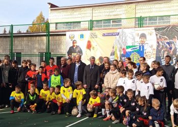 Русских, Малышев и Третьяк открыли в Майне новую спортплощадку