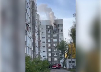 Ульяновские пожарные спасли людей из девятиэтажки на Нижней Террасе